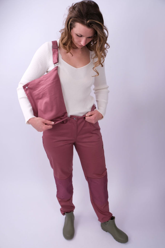 Women's Plants - nachhaltige Gartenhose Arbeitshose Frauen beere, rot